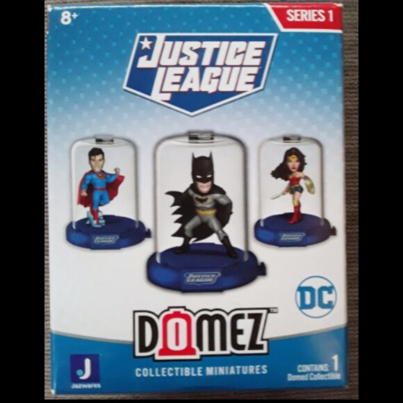 Set of 6 Justice League Collectible Mini Figures - 2 24 pc x2 Domez Collectable Minis - DC Comics Justice League + Justice League Set